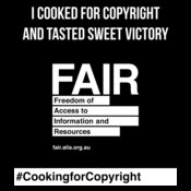 Cooking for Copyright (for dark and colour background)