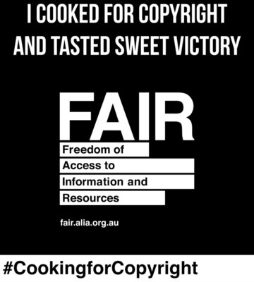 Cooking for Copyright (for dark and colour background)