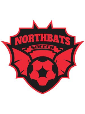 North bats Tournament Soccer logo template