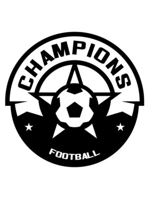 Champions Football logo template