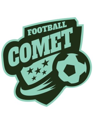 Comet Football logo template