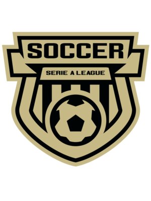 Serie a league soccer logo template