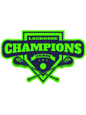 Champions Lacrosse Team Logo Template	