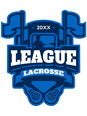 League Lacrosse Logo Template