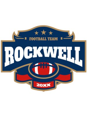 Rockwell Football team logo template